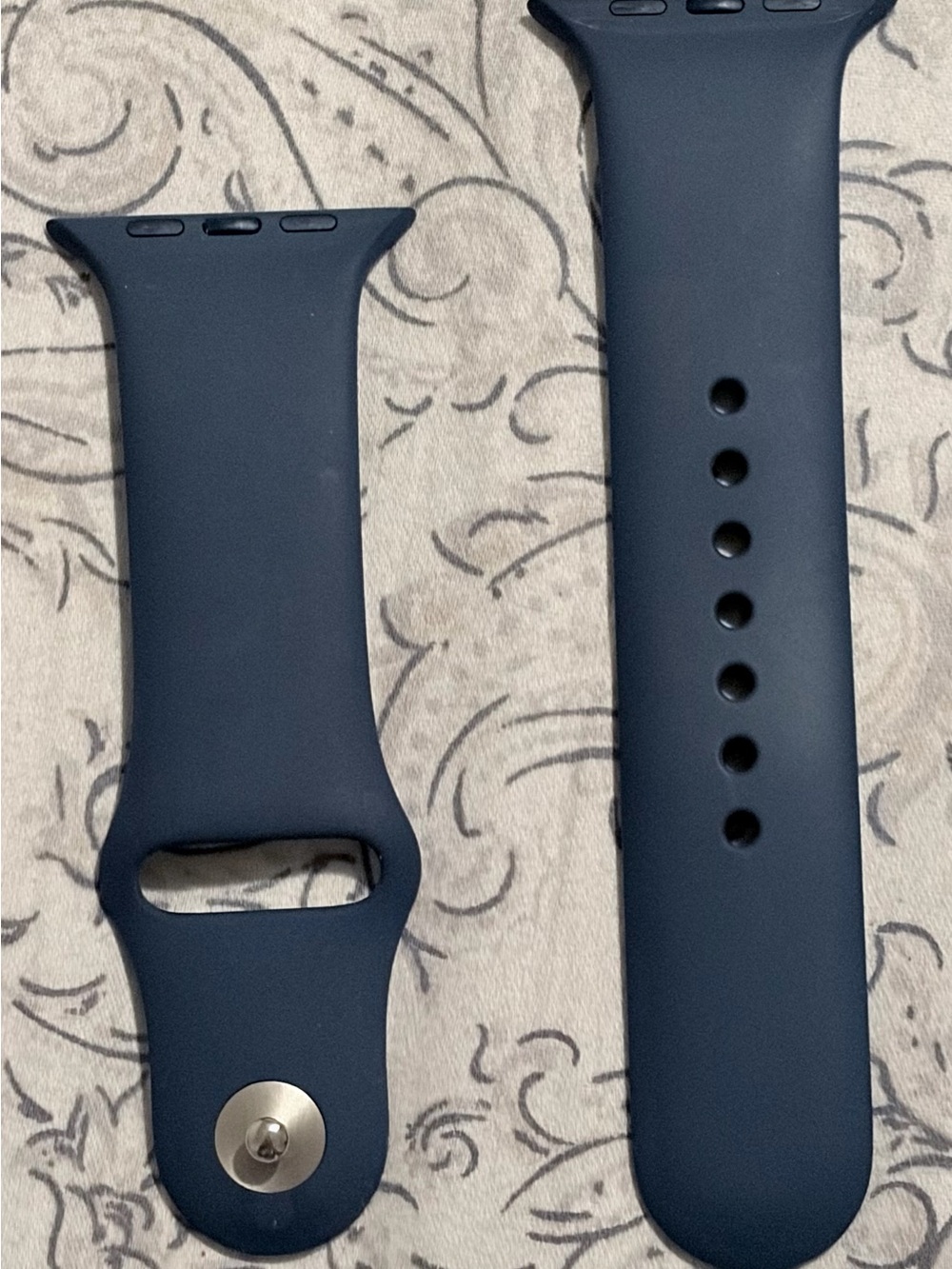 Apple Watch- Navy Blue Silicone Sport Band